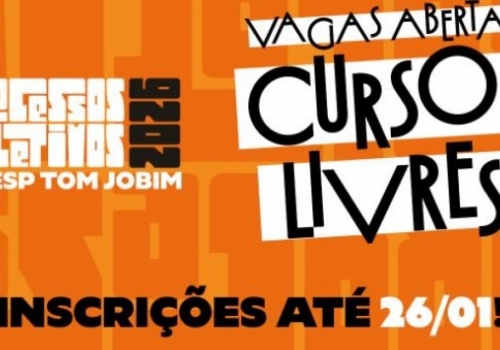 EMESP TOM JOBIM - Inscrições Abertas para os Cursos Livres 2026
