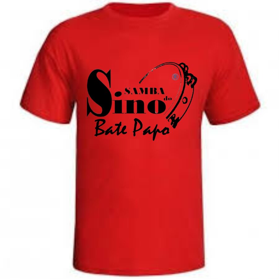Camiseta Samba do Sino Bate Papo - Vermelha