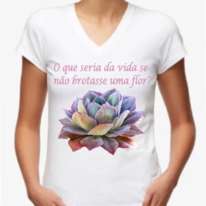 Baby look frase flores