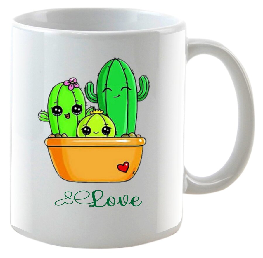 Caneca love cactos