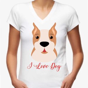 Baby look  I Love Dog