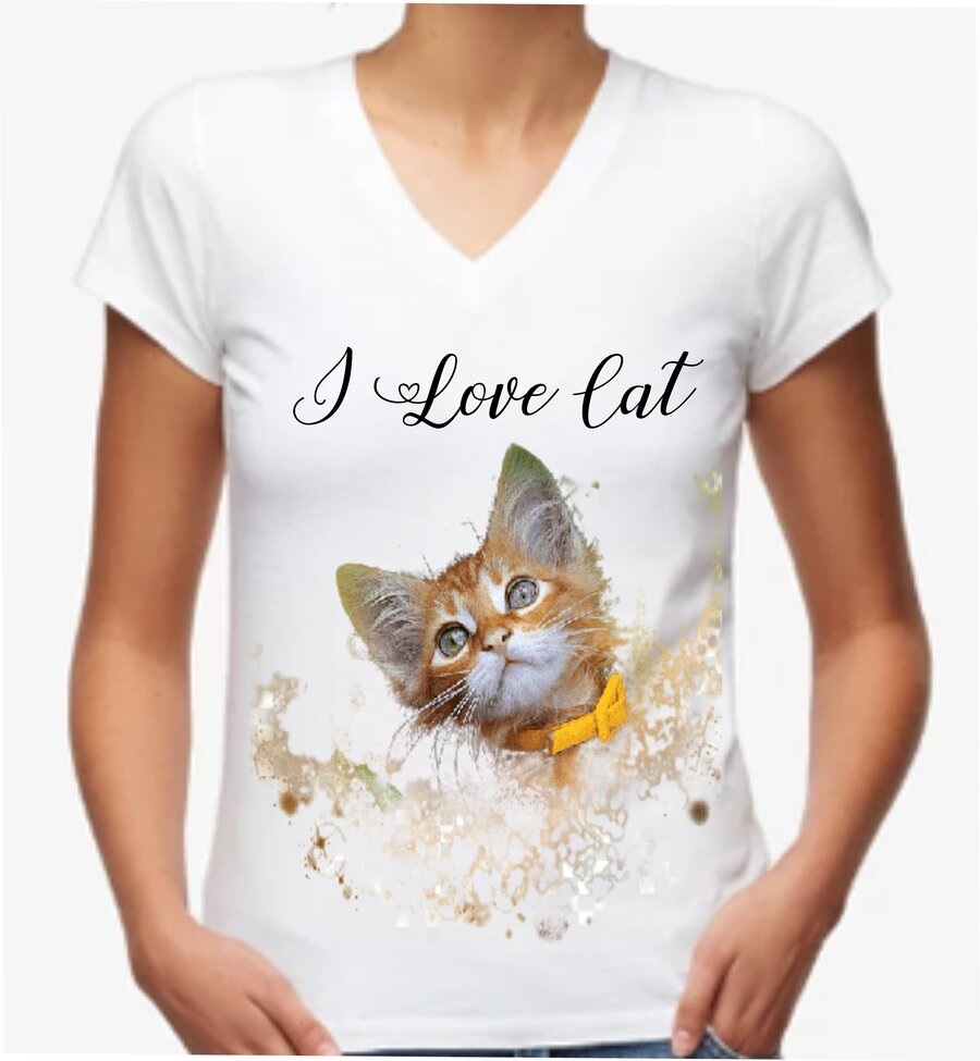 Baby look I Love Cat