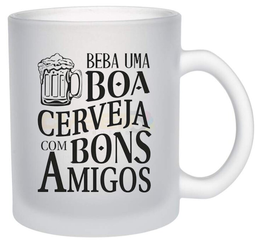 Caneca jateada Bons Amigos