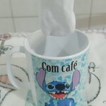 Caneca + mini coador personalizados 