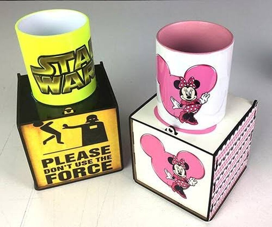 Caneca + caixinha mdf personalizadas 