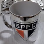 Caneca cromada personalizada 