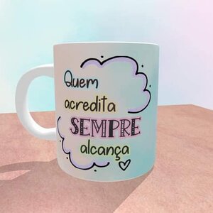 Caneca porcelana + almofada