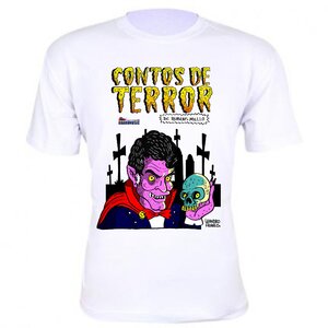 Camiseta Branca - Contos de Terror Rubens Mello