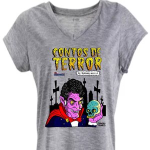 Camiseta Baby Look - Contos de Terror - Rubens Mello